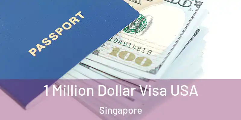  1 Million Dollar Visa USA Singapore
